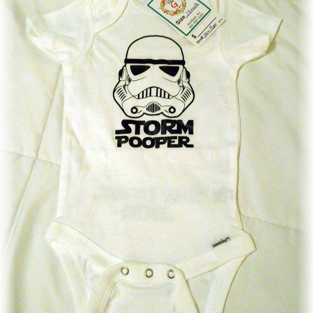Star Wars Storm Pooper Baby Onesie New